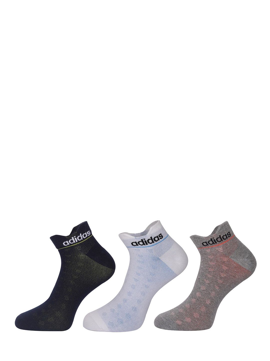 ADIDAS Men Pack of 3 Flat Knit Low Cut Socks