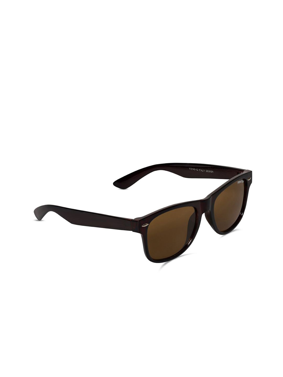 CHARLES LONDON Unisex Square Sunglasses with UV Protected Lens V2140 G BRF BRL GL-Brown