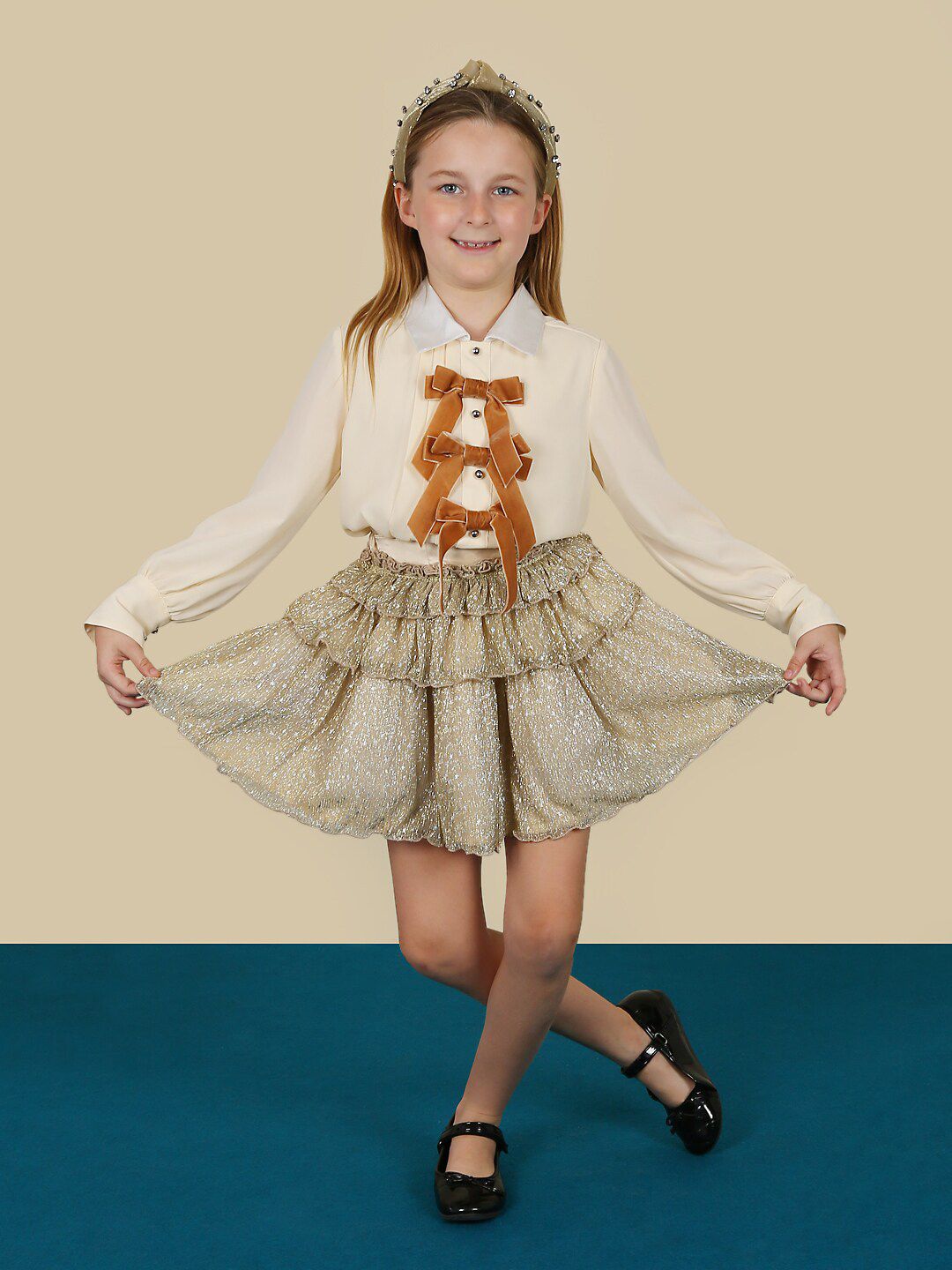 【treatürself】frill mini knit skirt Buy One Friday Girls Embellished Frilled A-Line Mini Skirt