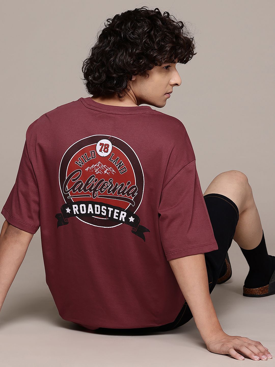 The Roadster Lifestyle Co. Men Printed Relaxed Fit Pure Cotton T-shirt