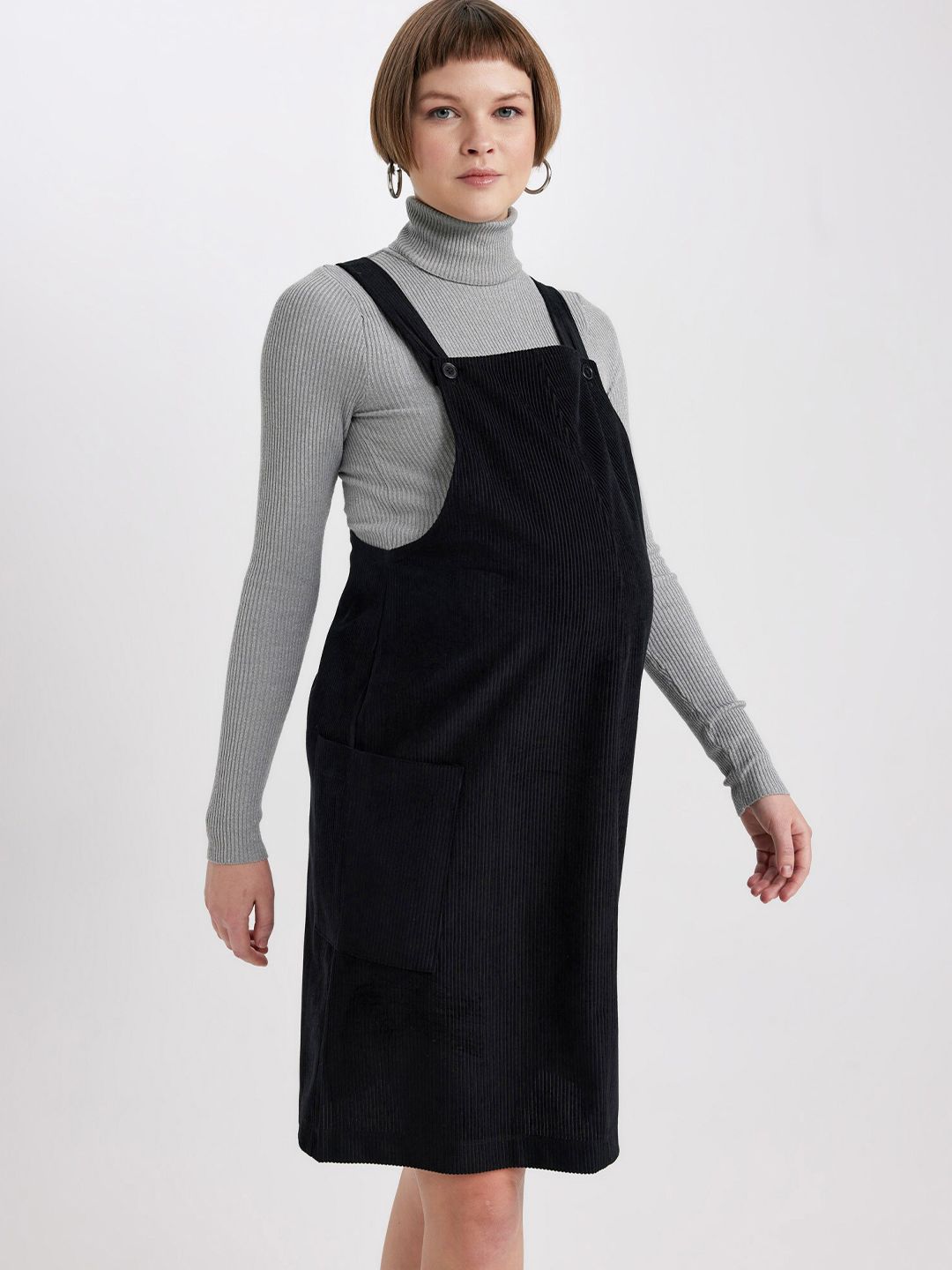 Buy DeFacto Solid Pinafore Dress - Dresses for Women 26851196 | Myntra