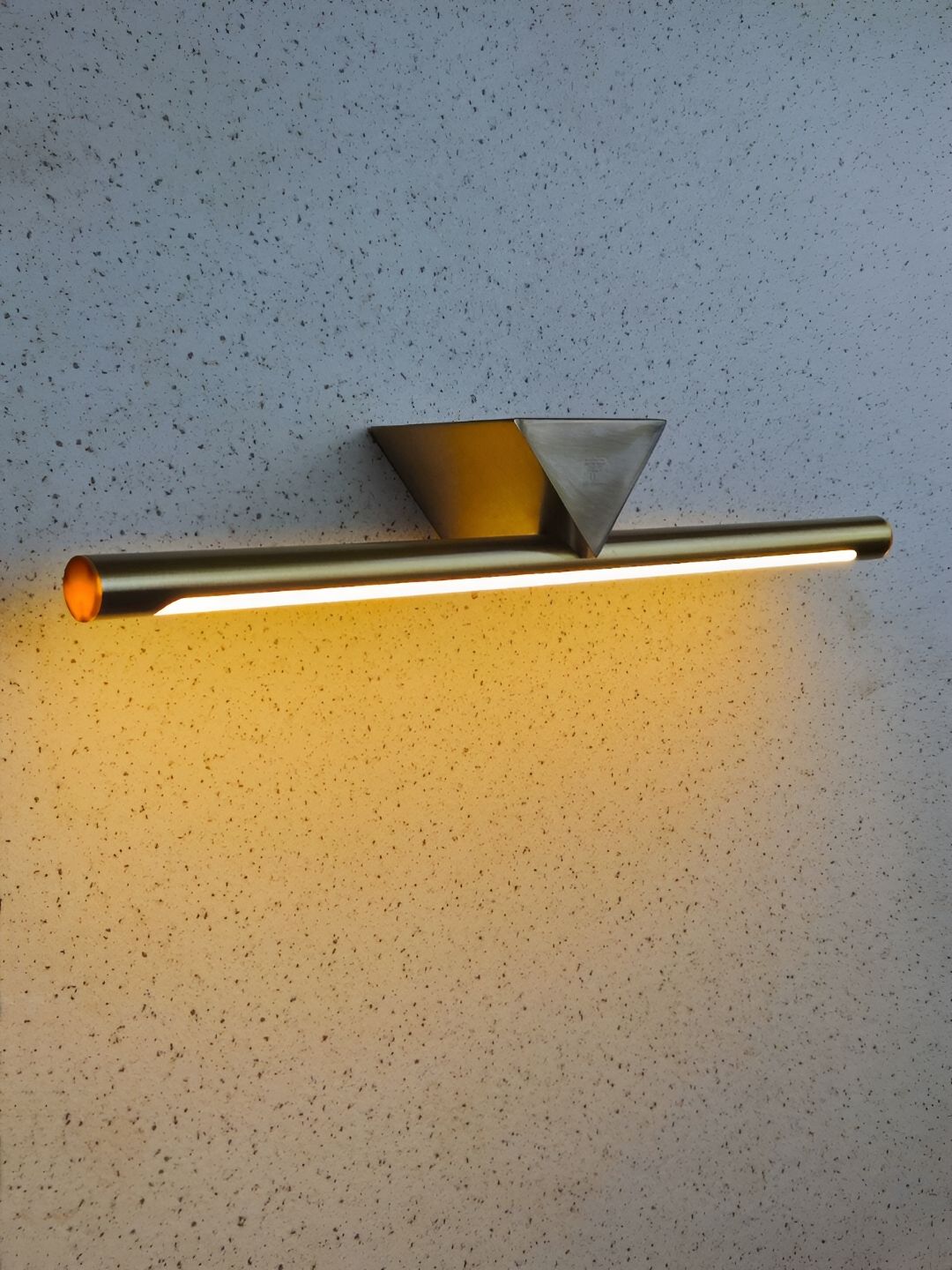 Mufasa Gold-Toned Aluminium LED Picture Mirror Light Rectangular Wall Lamp