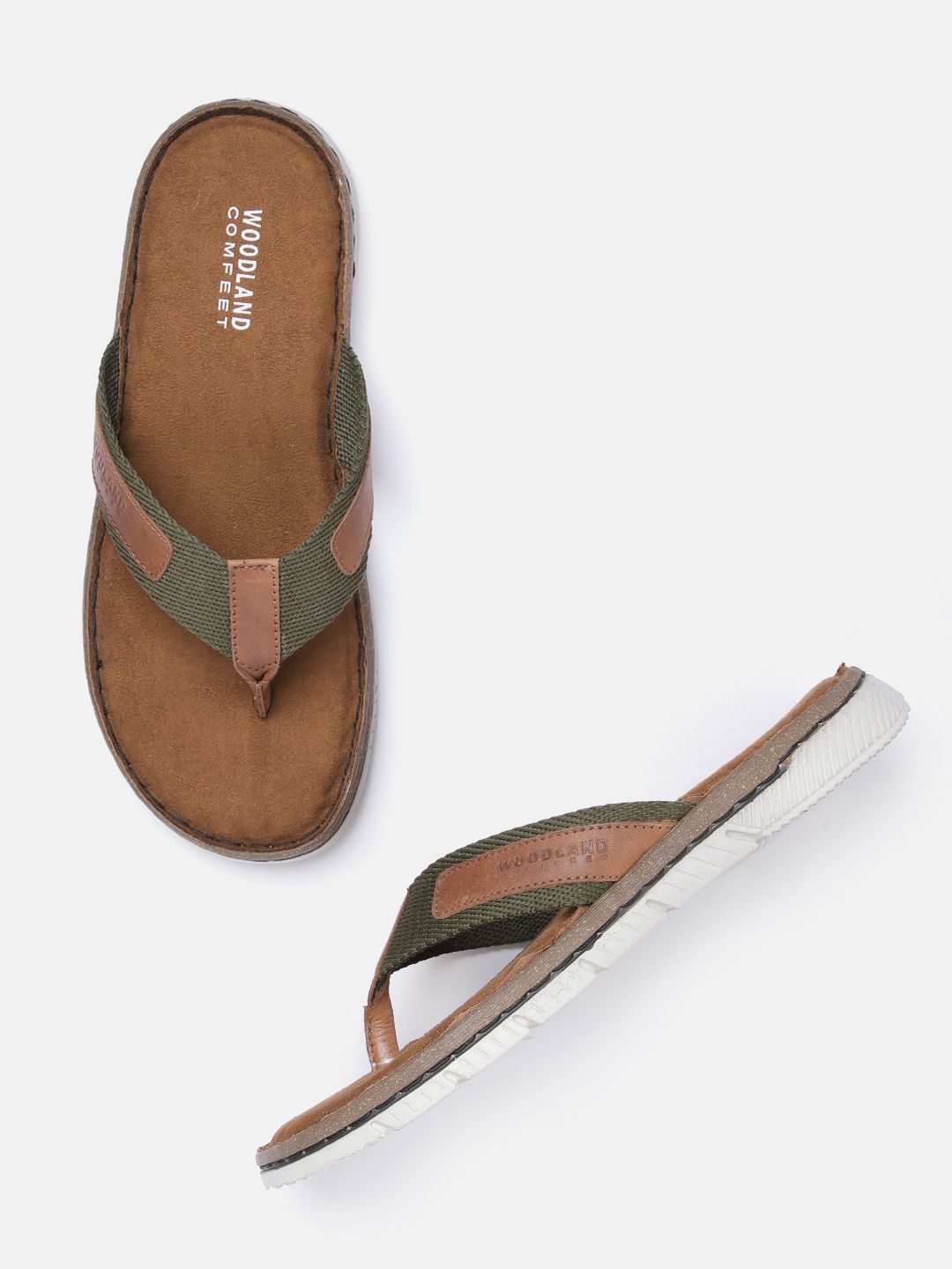 Woodland Men Leather Comfort Sandals