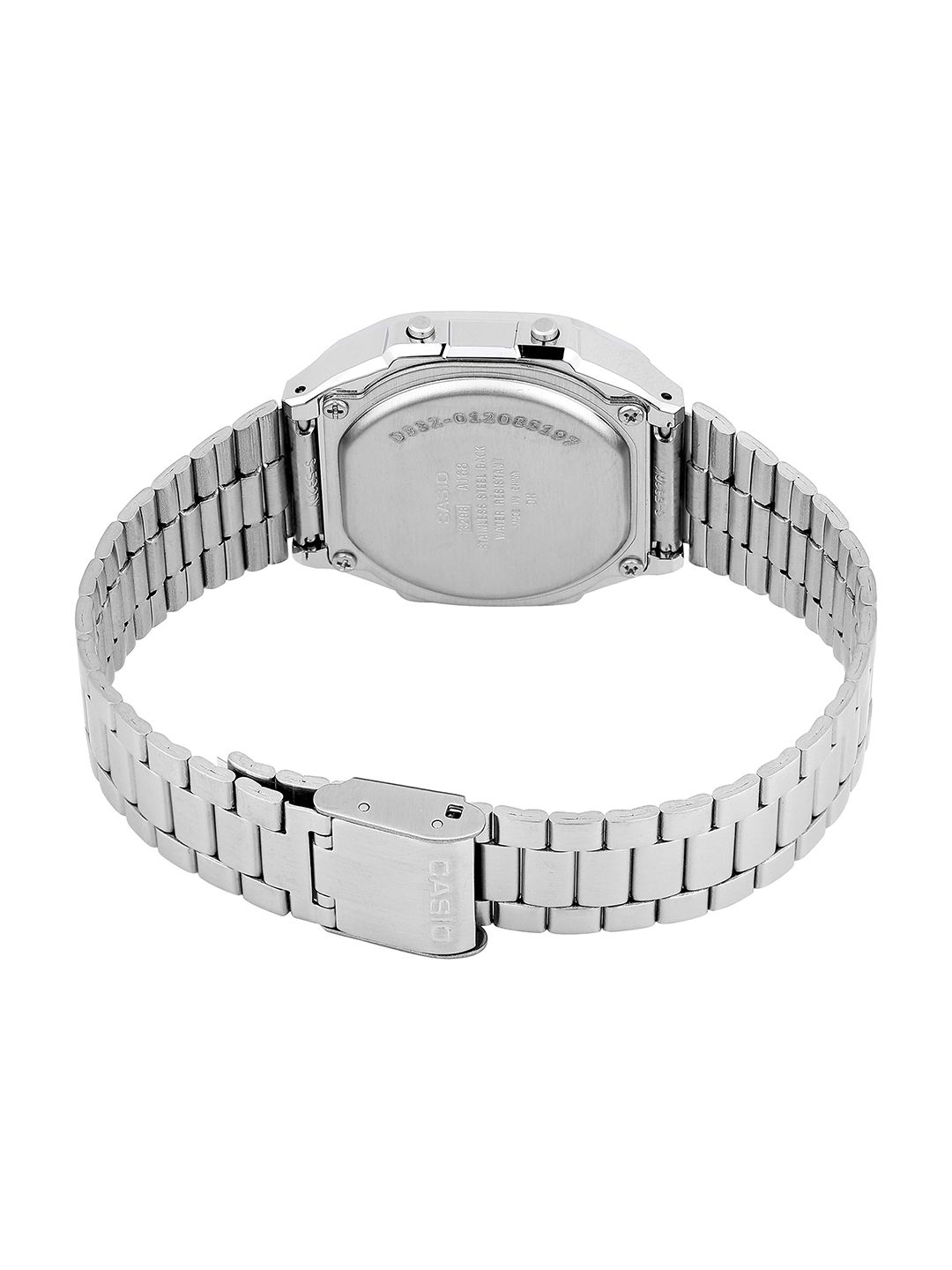 Casio Unisex Vintage A168WA-8AYDF – Quadrante Marrone, Cinturino In Acciaio Argento, Orologio Digitale Resistente All'Acqua - 4