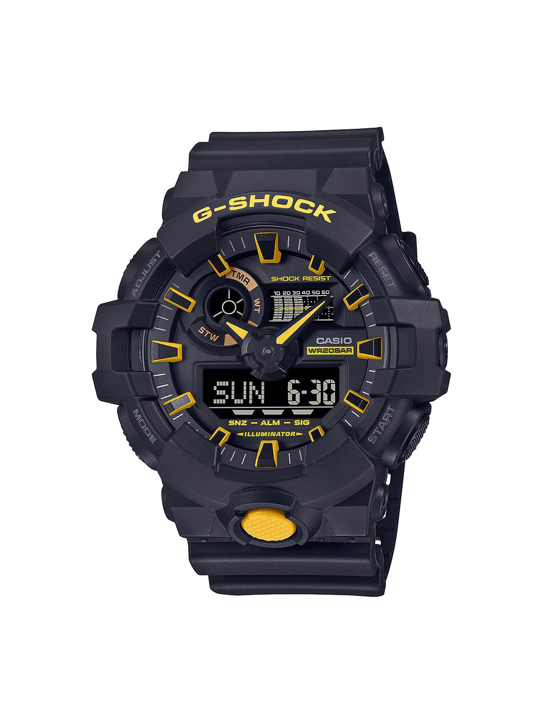 Buy CASIO Men G-Shock GA-700CY-1ADR Black-Yellow Ana-Digi Dial