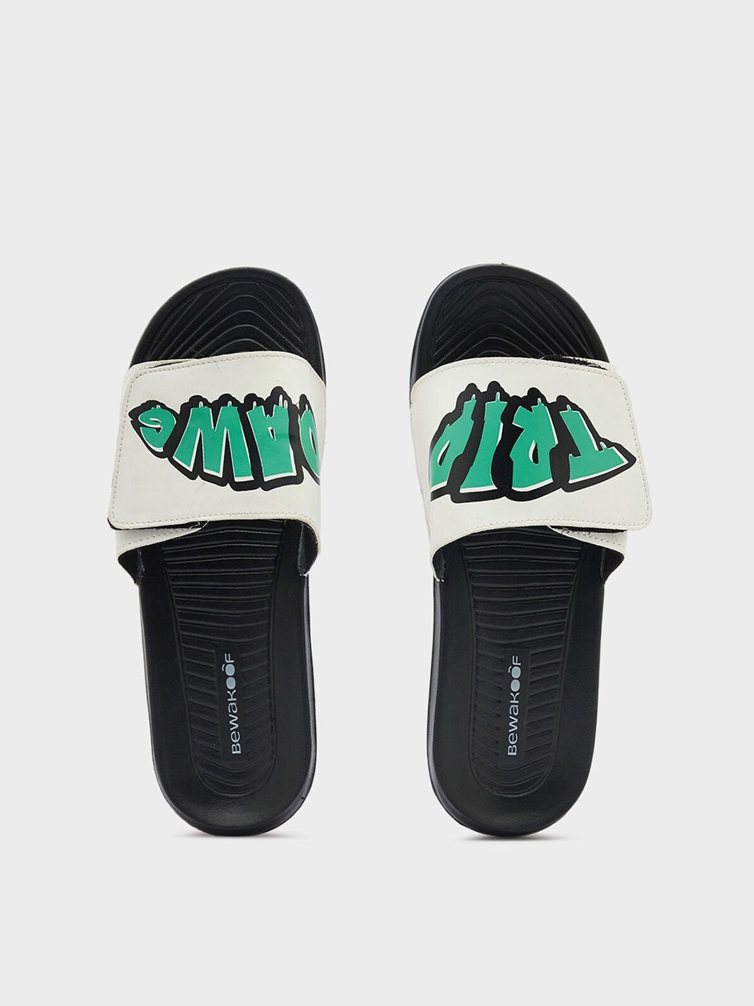 Bewakoof Men Trip Dawg Printed Rubber Sliders