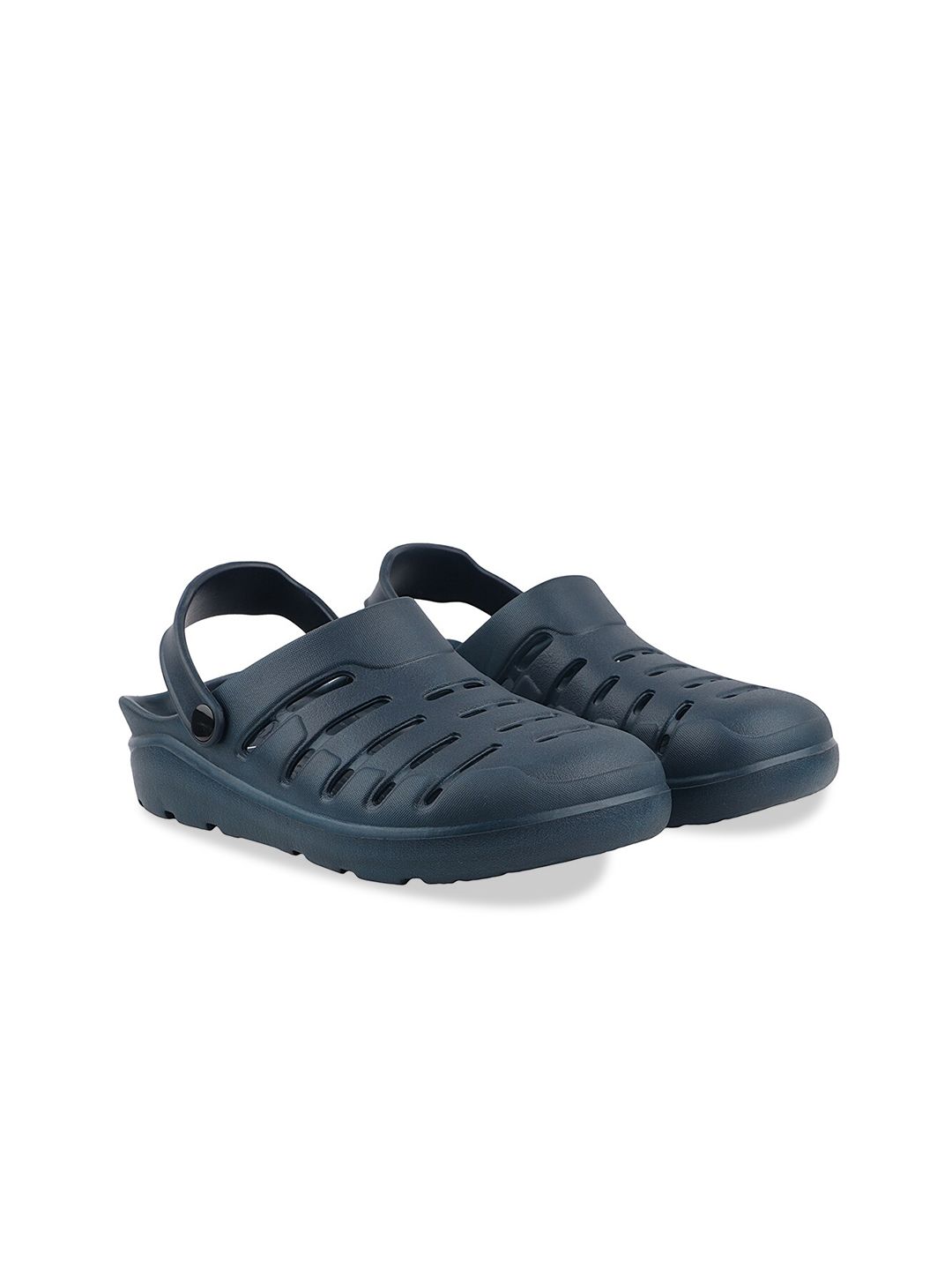 HRX by Hrithik Roshan Women Navy Blue Self Design Clogs