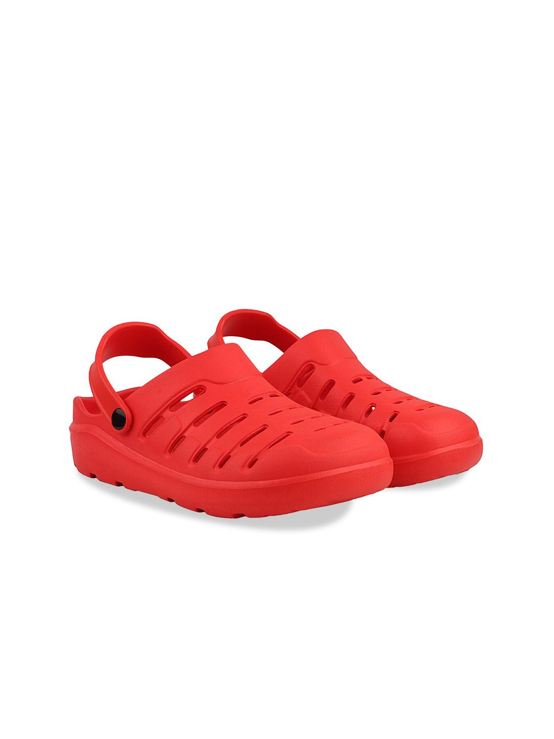 HRX by Hrithik Roshan Women Red Self Design Clogs