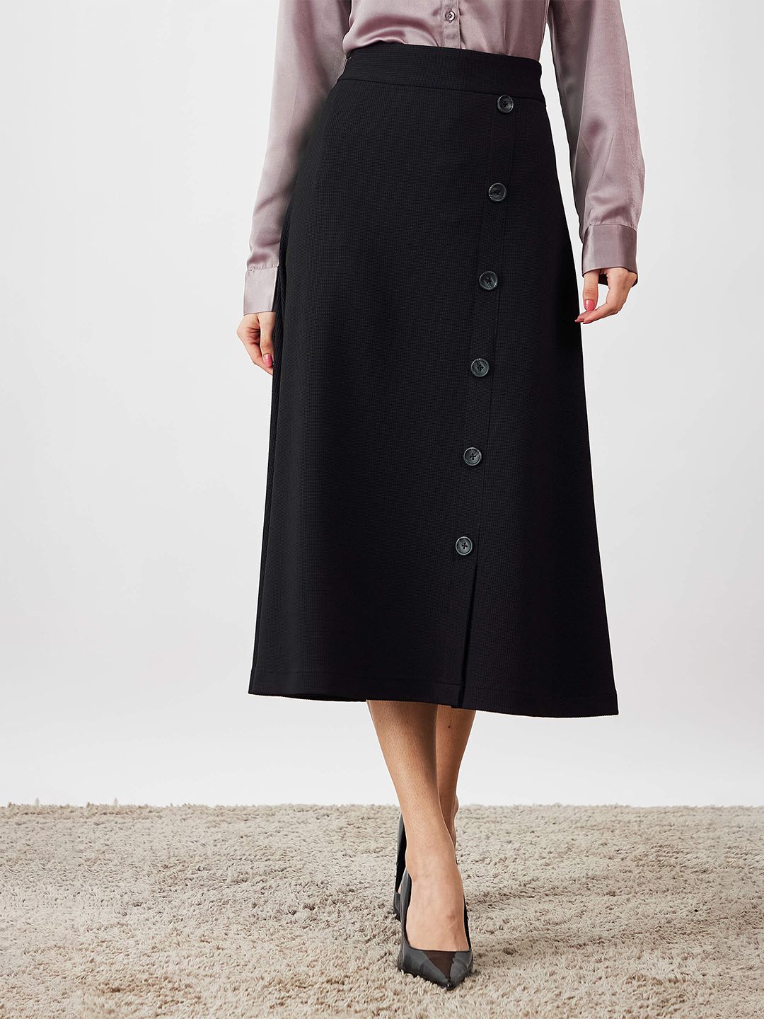 SALT ATTIRE A-Line Midi Skirt