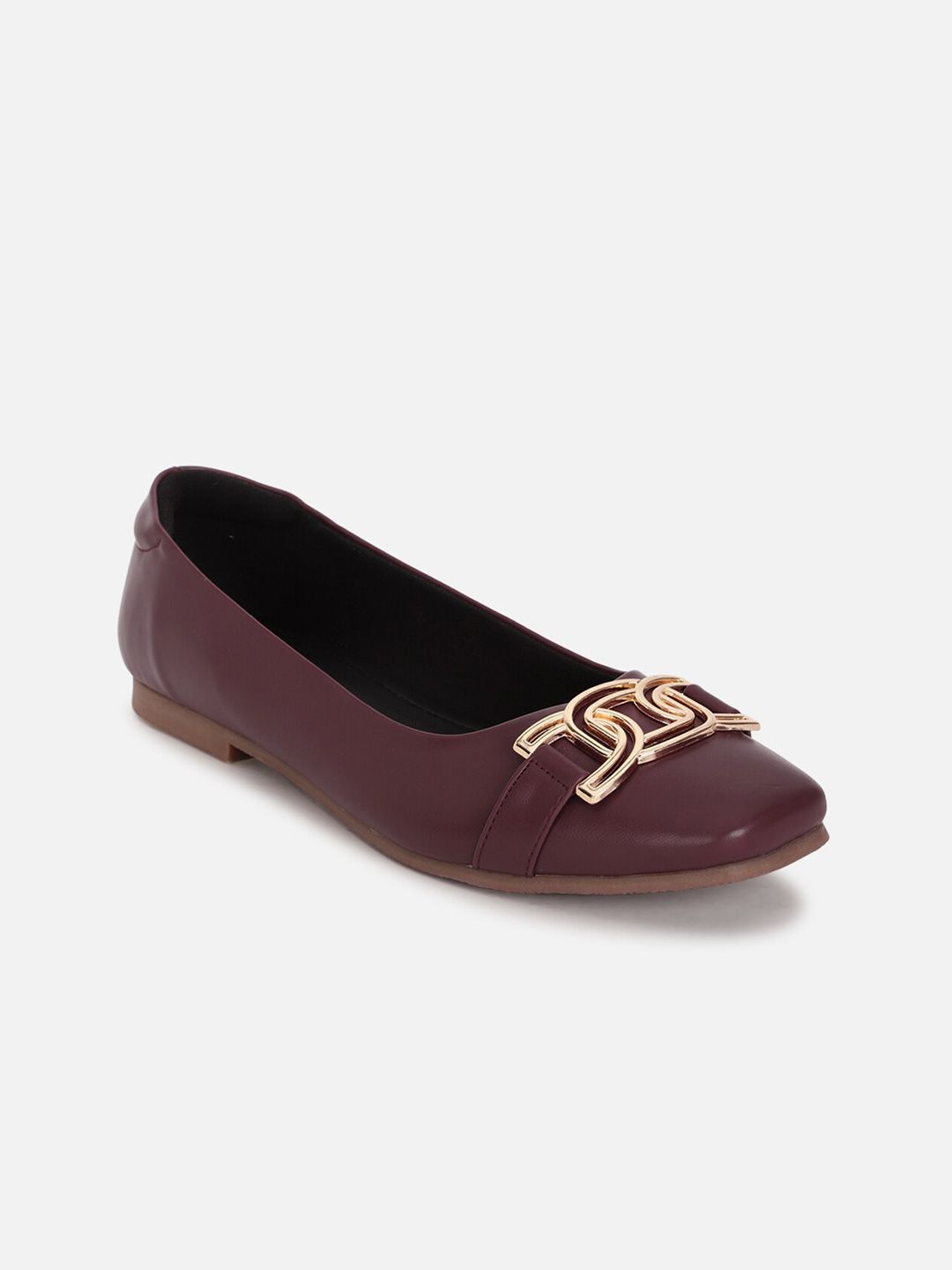 Van Heusen Woman Embellished Square Toe Slip-On Ballerinas