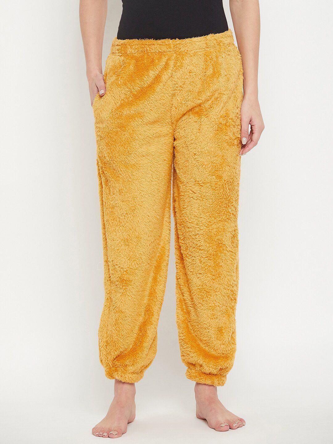 Camey Women Mid Rise Relaxed-Fit Acrylic Lounge Joggers
