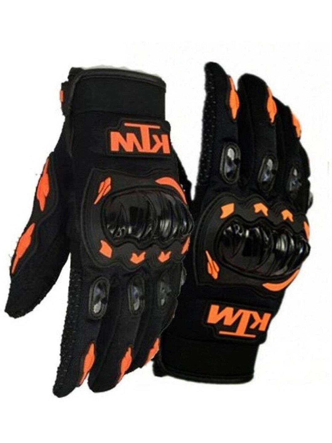 BAESD Men Patterned Leather Breathable Riding Gloves