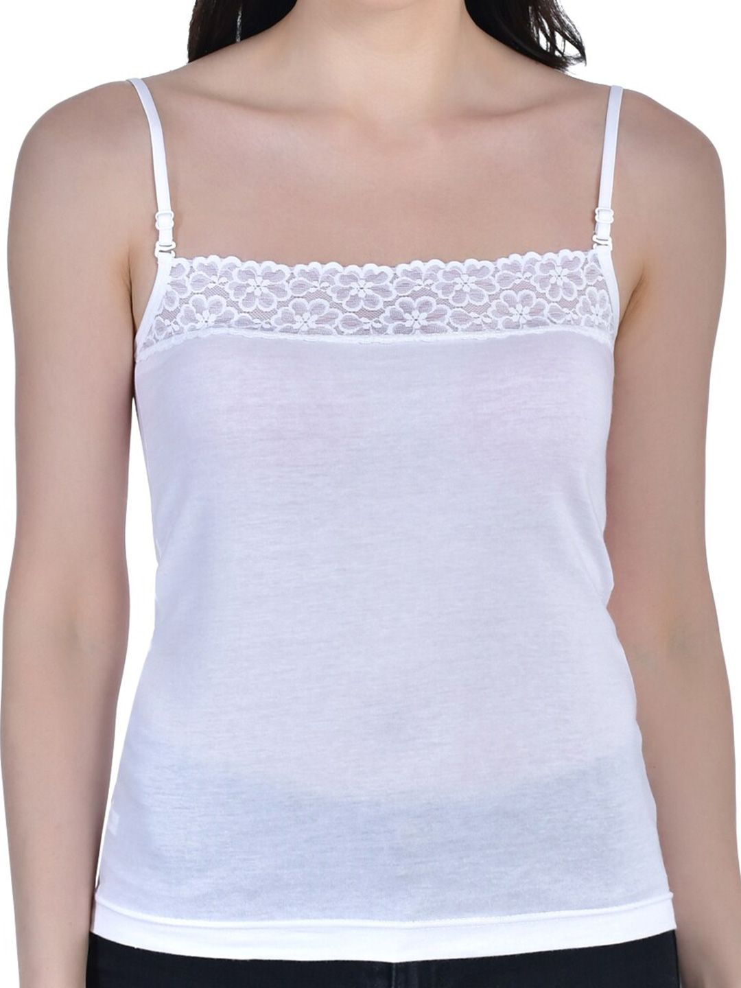 Buy Aimly Non Padded Cotton Adjustable Strap Lace Camisole