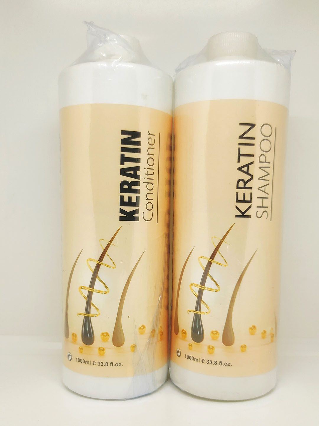 COSMO HUB Gold Series Set of Keratin Shampoo & Keratin Conditioner - 1 L Each