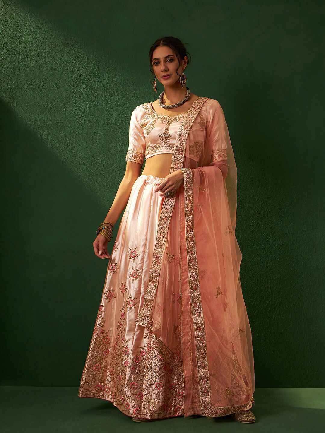 Sangria Embroidered Silk Lehenga Choli