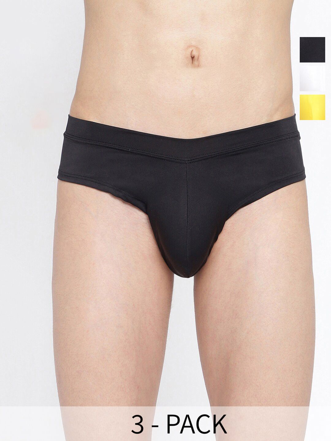 La Intimo Pack Of 3 Mid-Rise Anti-Microbial Basic Briefs LISS030C