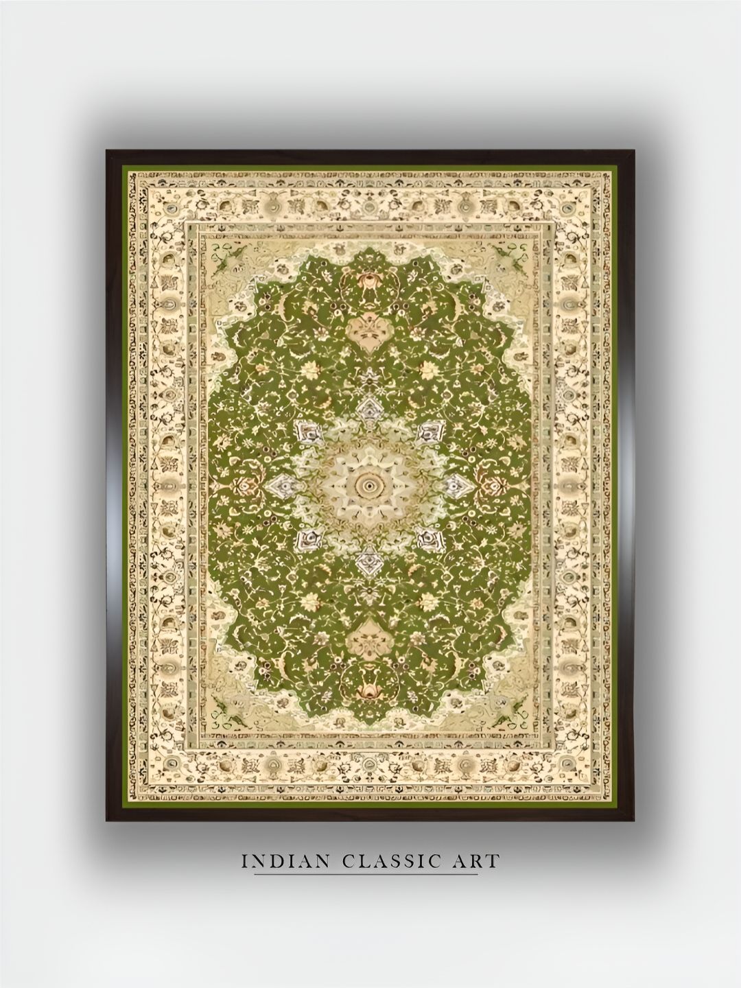INDIAN CLASSIC ART INDIAN CLASSIC ARTIndian Folk Art Wood Wall Rectangle Paintings Wall Art - 20x30In
