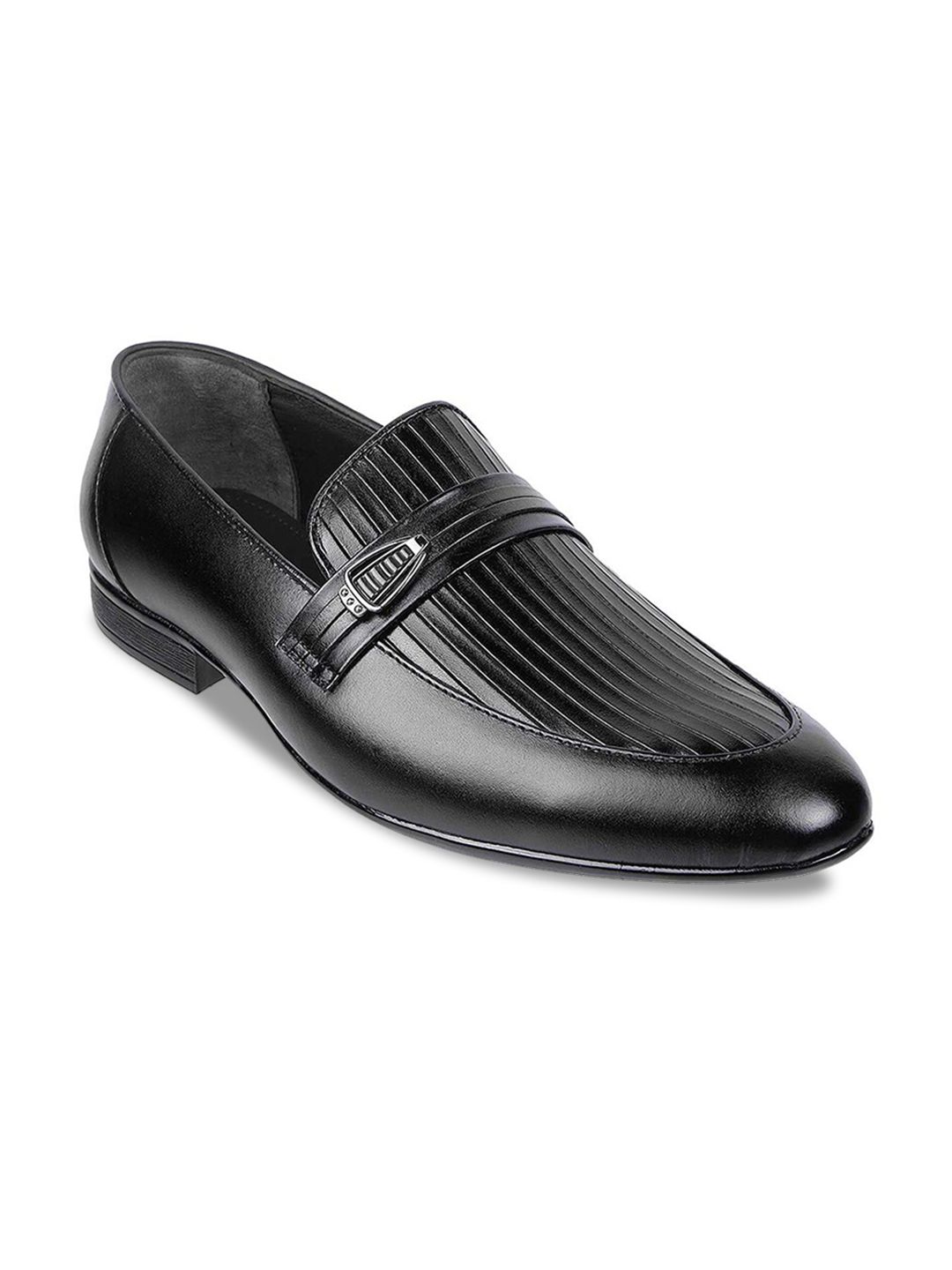 Metro Metro Men Textured Leather Slip-On Loafers