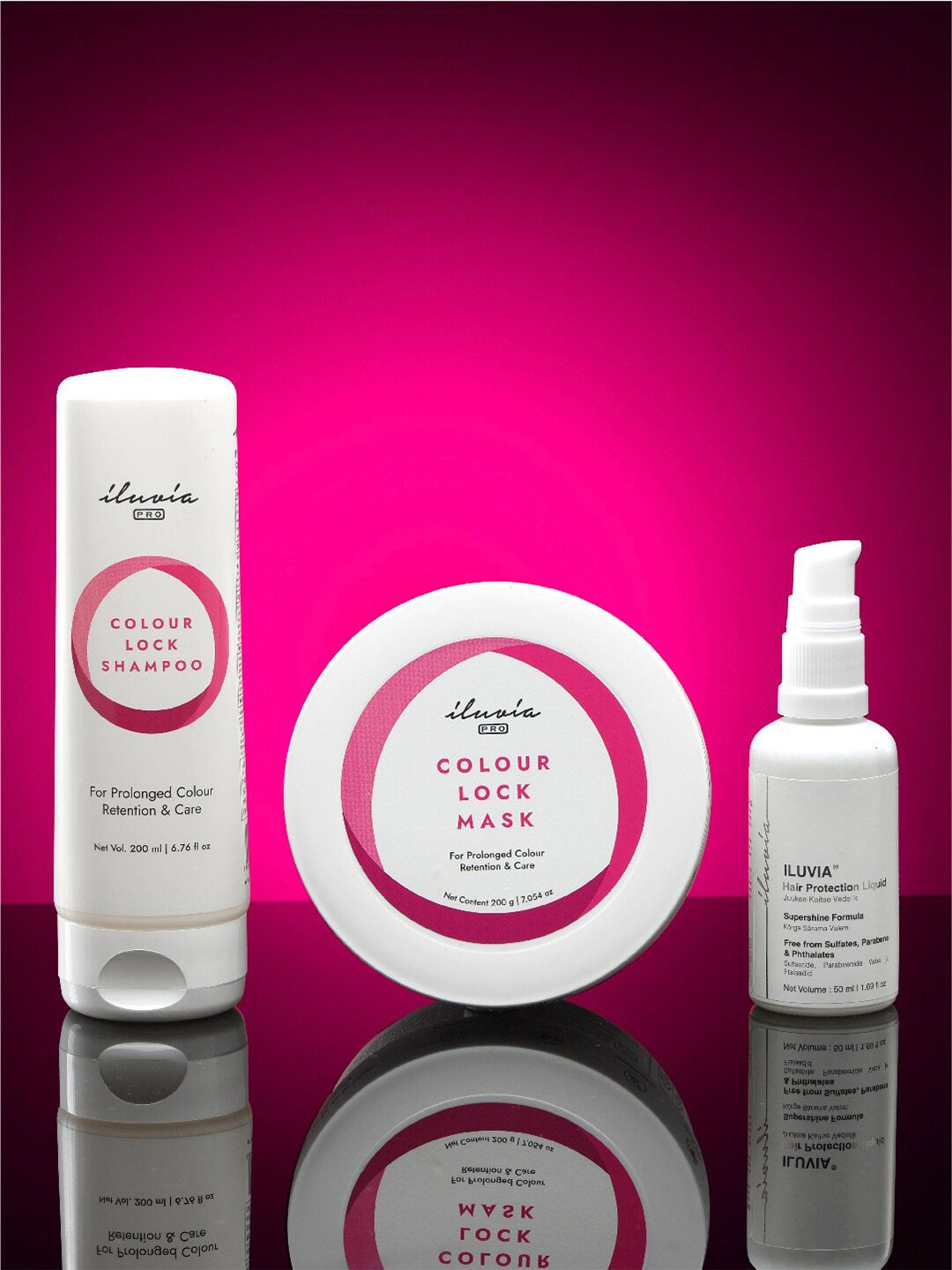 iluvia Professional Complete Colour Lock System Hair Care Combo