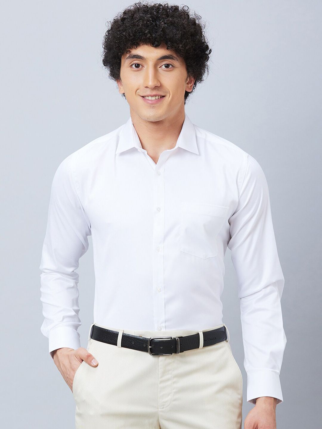 Park Avenue Slim Fit Spread Collar Long Sleeves Formal Shirt