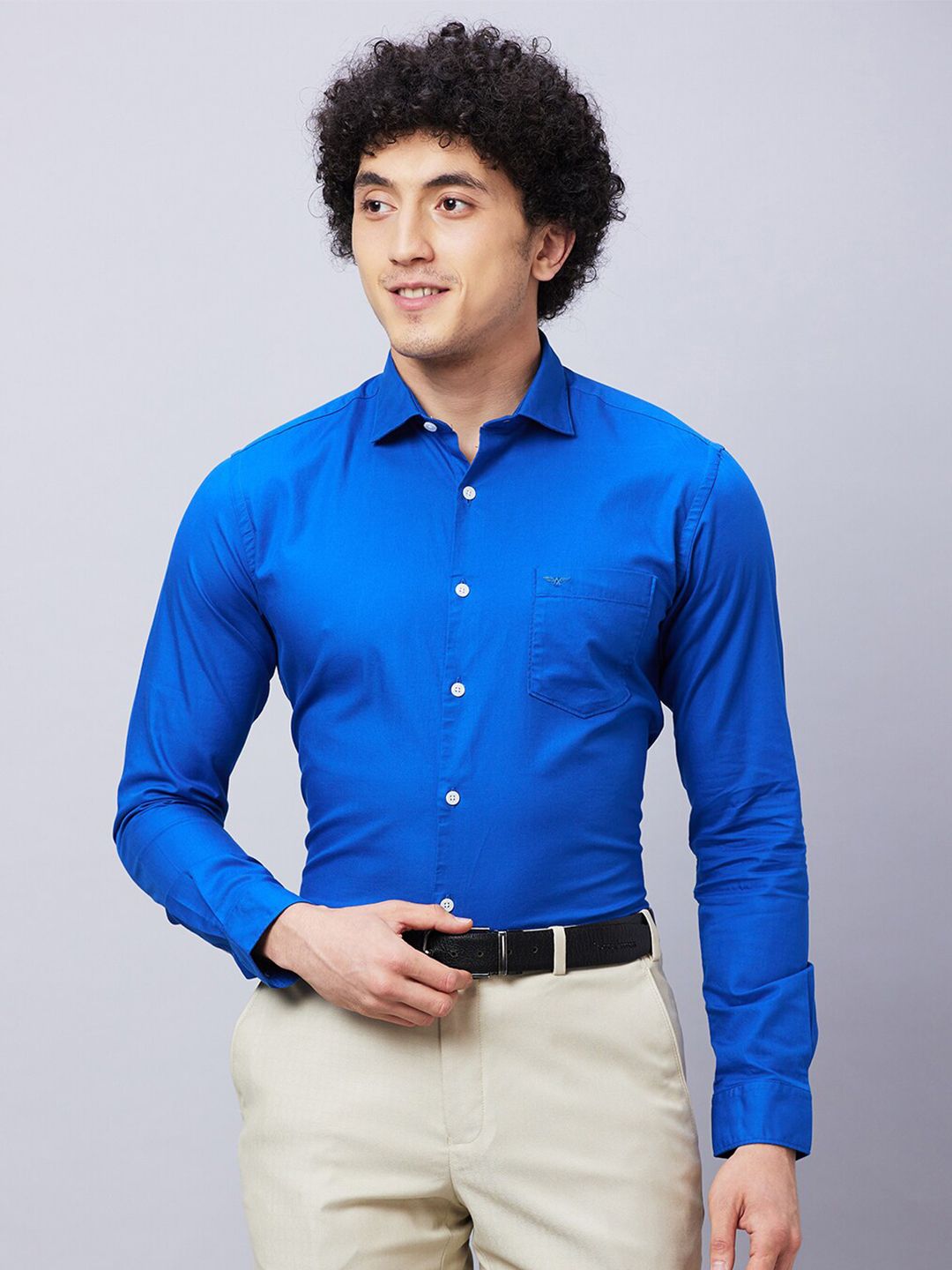 Park Avenue Slim Fit Spread Collar Long Sleeves Formal Shirt