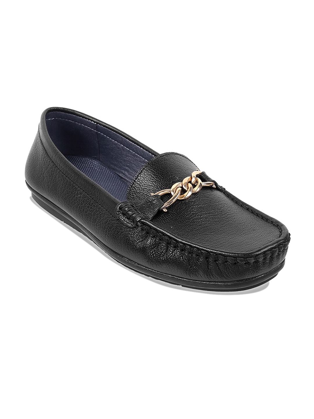 Mochi Textured Embellished Round Toe Slip-On Ballerinas