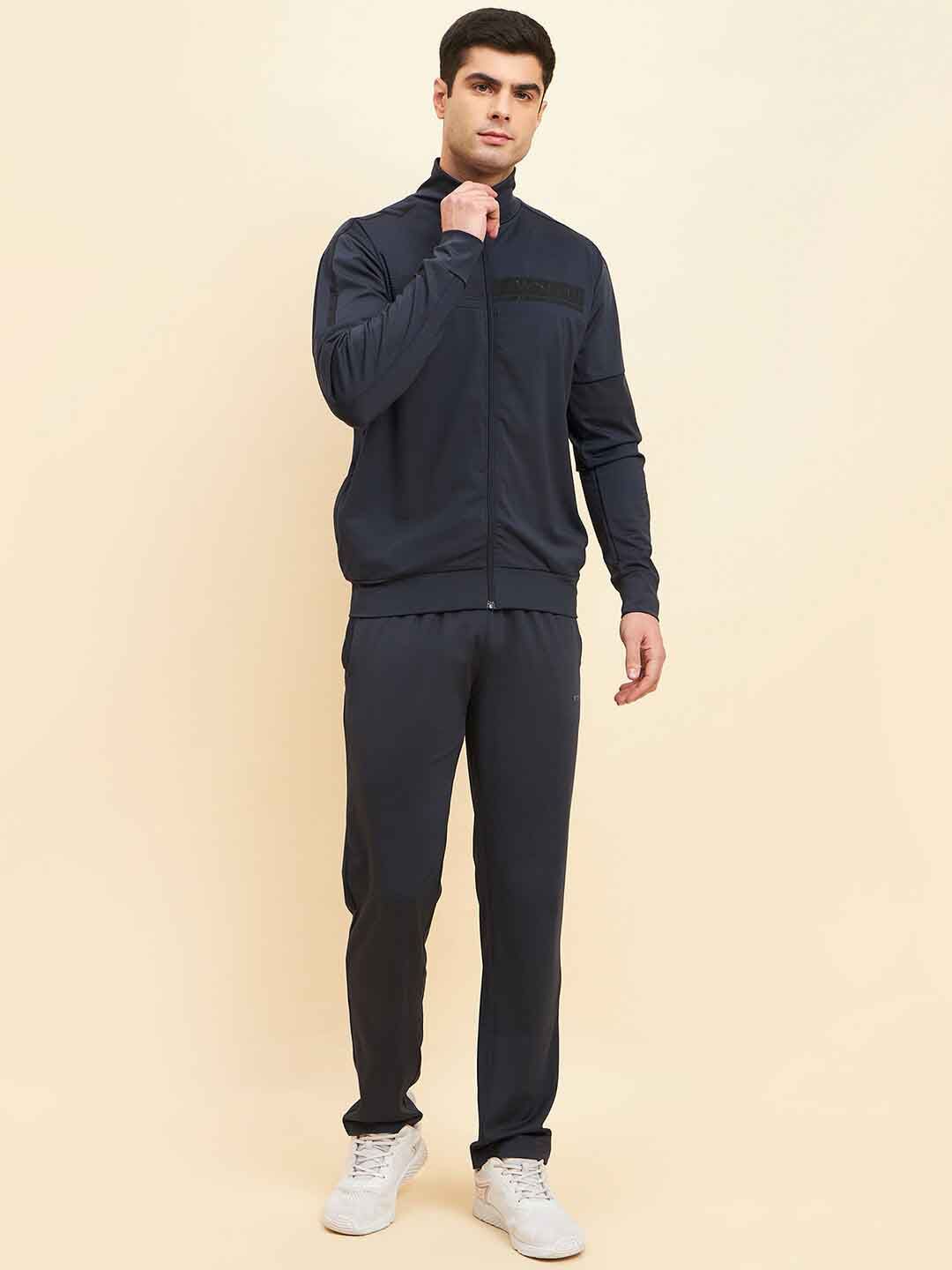 Sweet Dreams Navy Blue Mock Collar Sweatshirt & Trouser