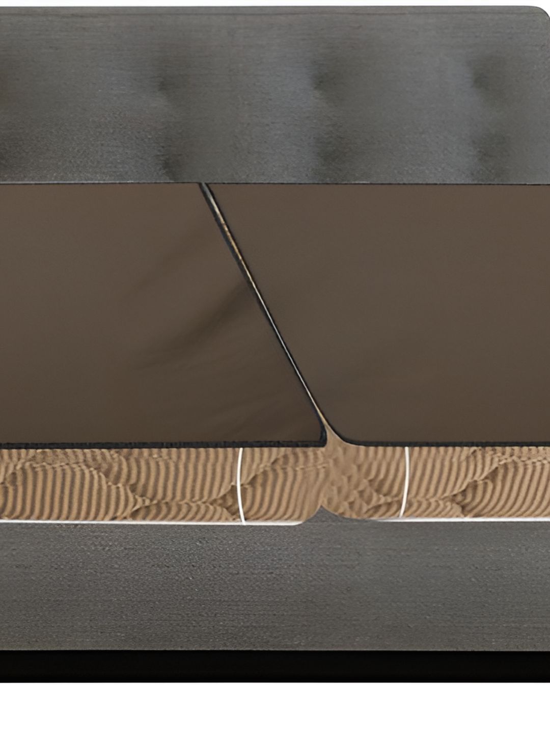 Stylista Brown 2 Pieces Cotton Water Resistant Elastic Strap Mattress Protectors