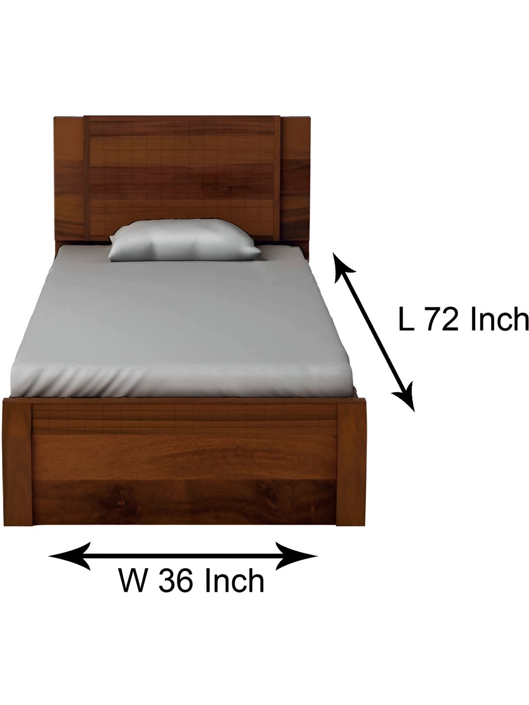 Stylista Grey Cotton Single Size Water Resistant Mattress Protector