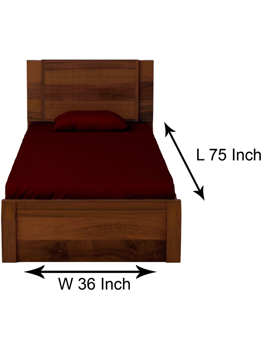 Stylista Red Cotton Water Resistant Elastic Strap Single Size Mattress Protector