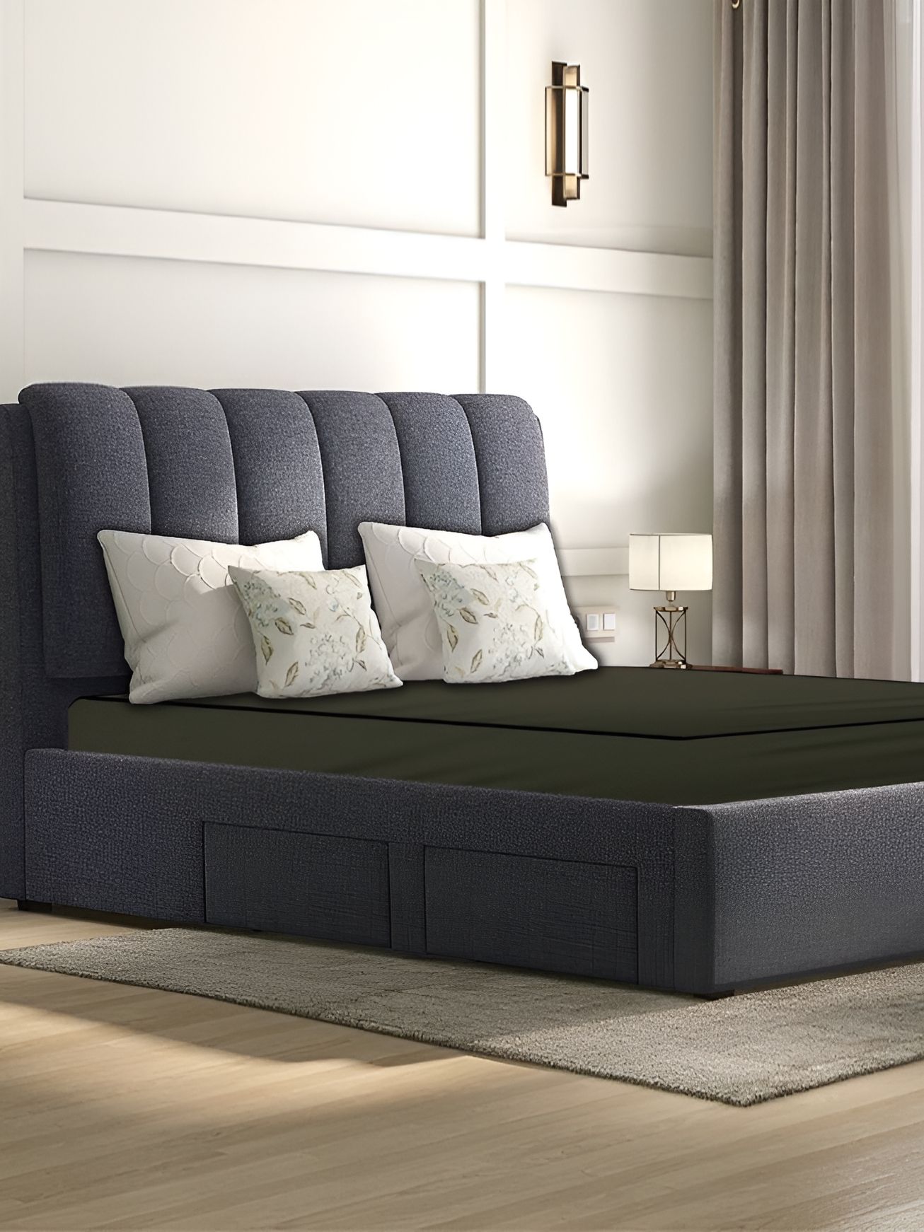 Stylista Green Cotton Water Resistant Mattress Protector