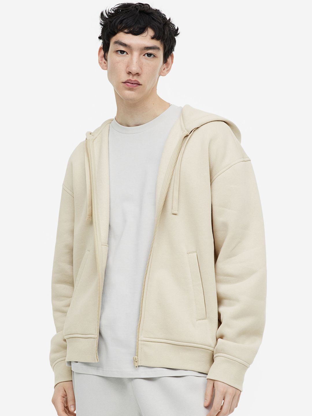 H&M Loose Fit Zip-Through Hoodie