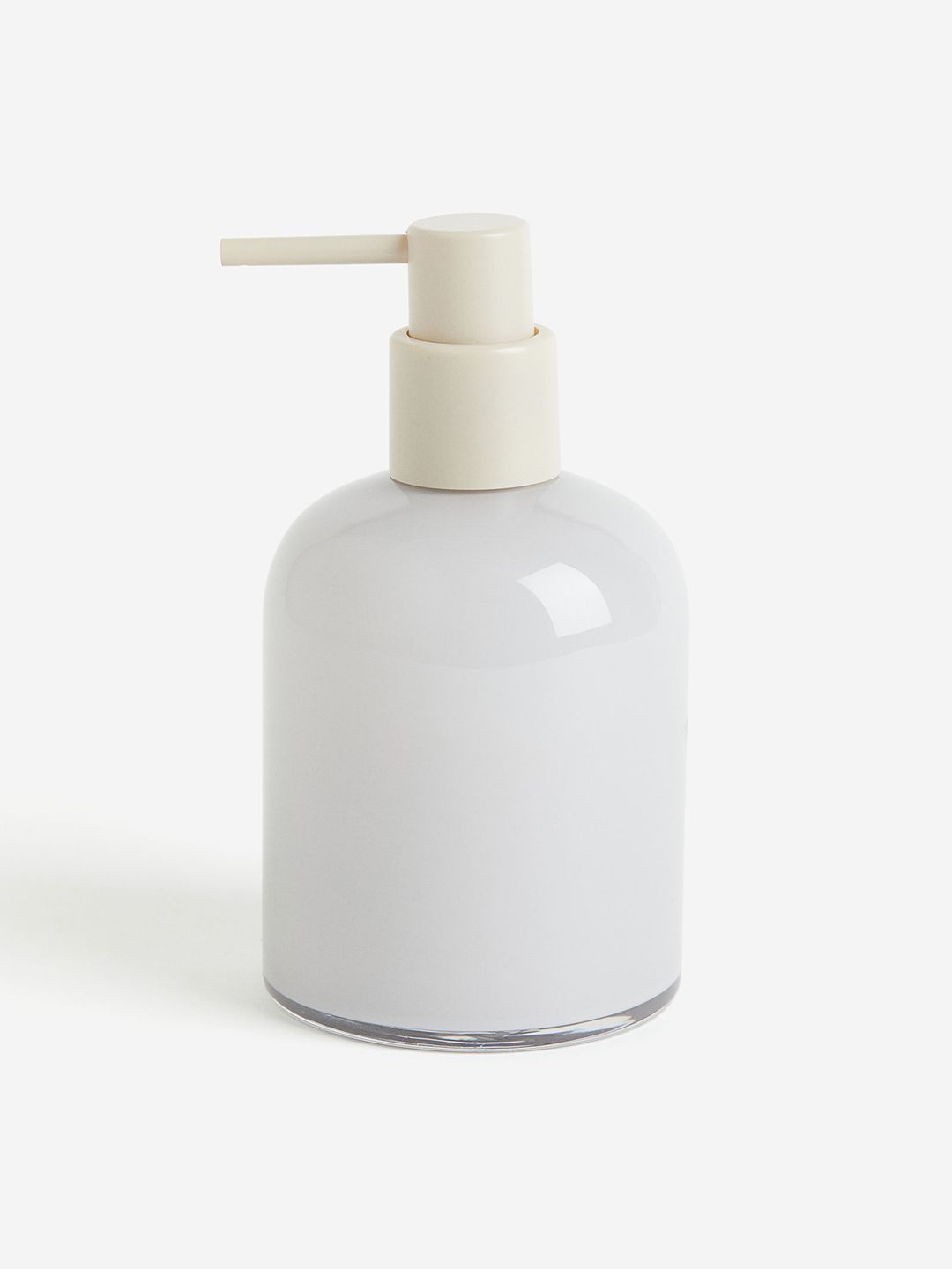 H&M Grey Glass Soap Dispenser