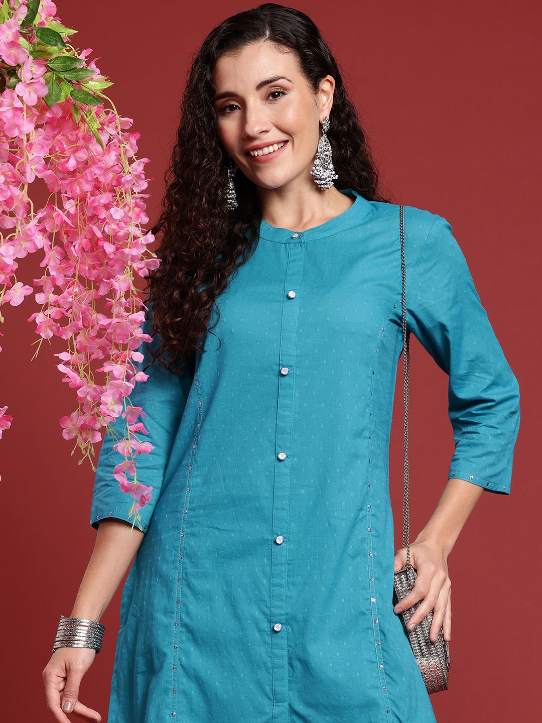 Anouk Pure Cotton Kurta with Trousers Price in India