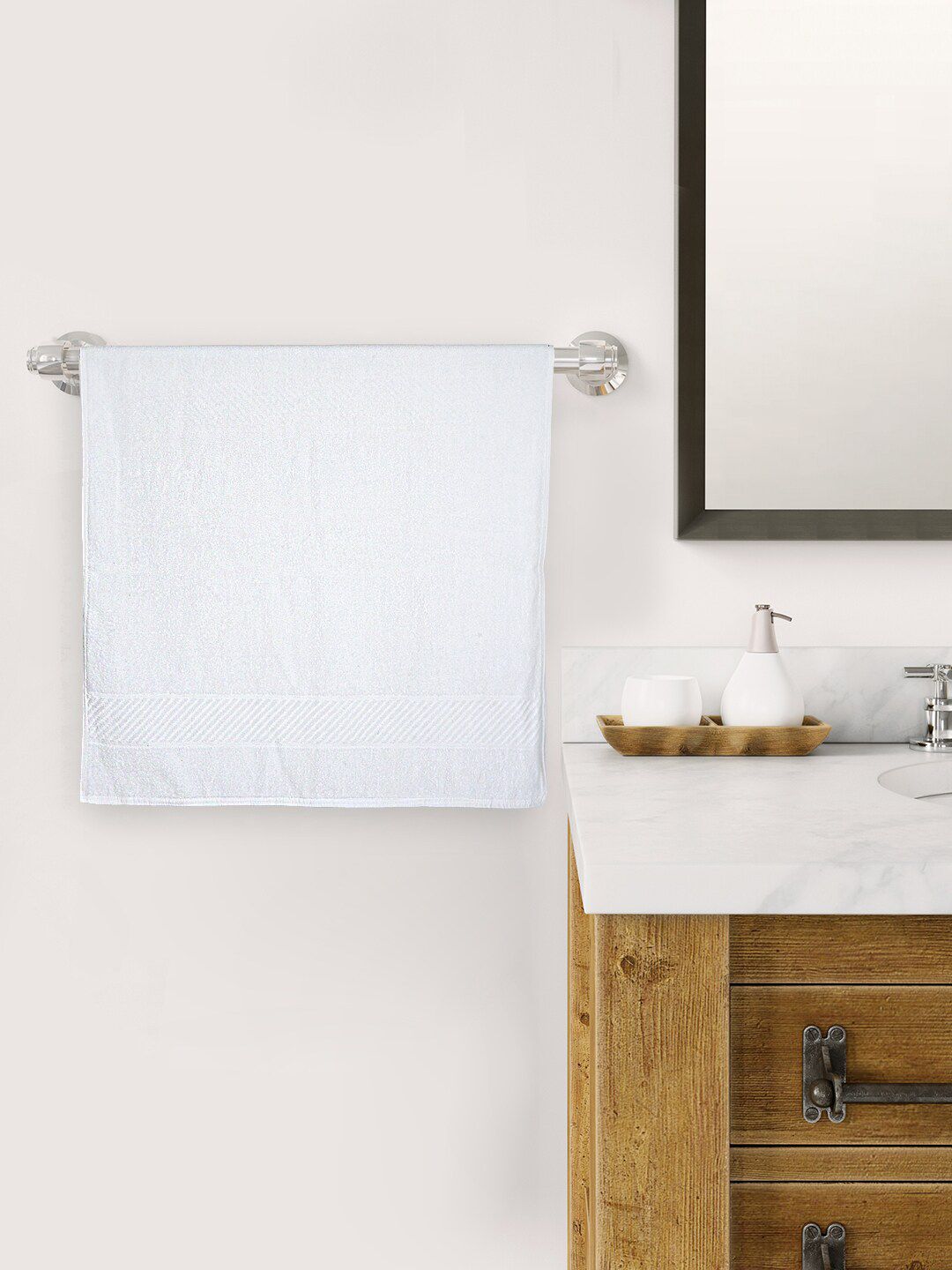 Style Shoes White Cotton Super Absorbent Bath Towel