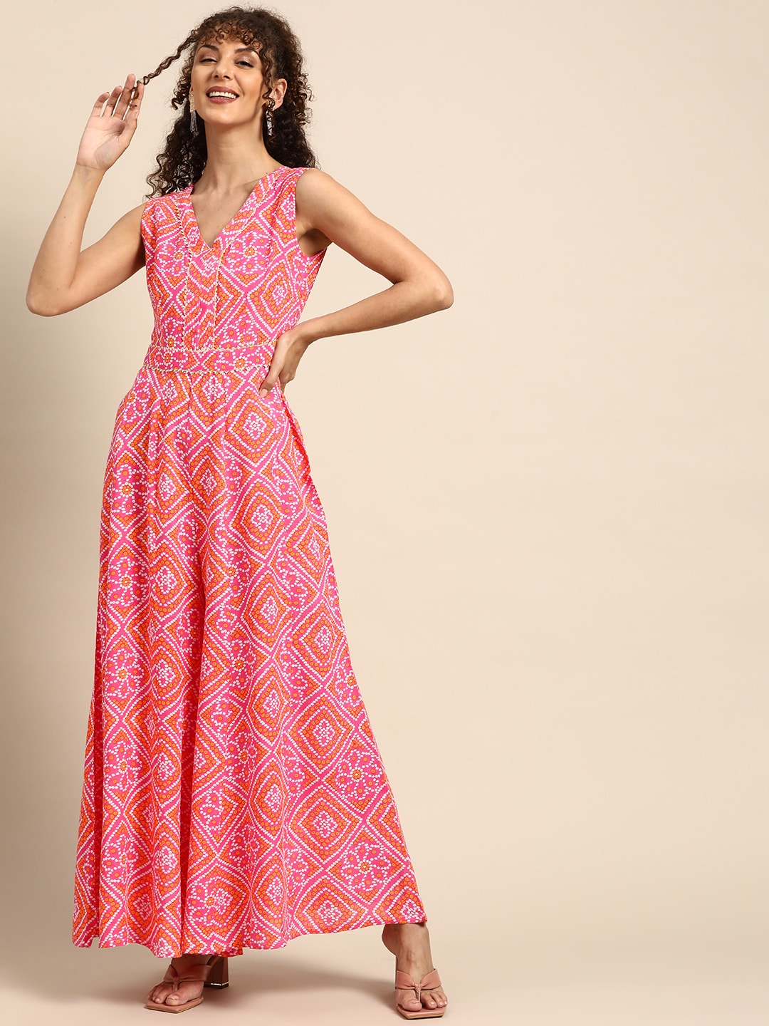 MABISH by Sonal Jain Ethnic Motifs Printed Ethnic Jumpsuit Price in India