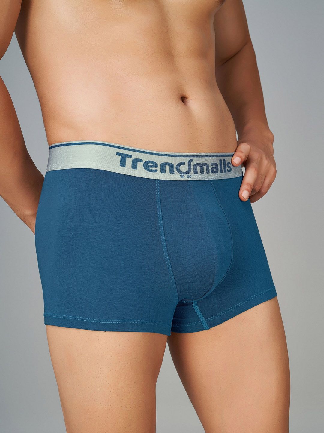 Trendmalls Men Lightweight Mid Rise Trunk TM-MU02-Air Force-S