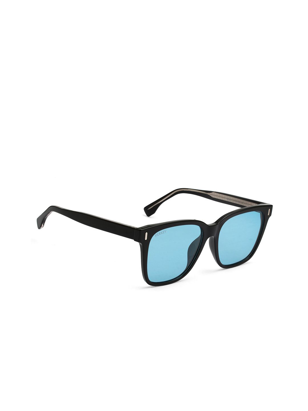 PERKEY Unisex Square Transparent Blue UV Protected Polarized  Shades PRKY0010-C2