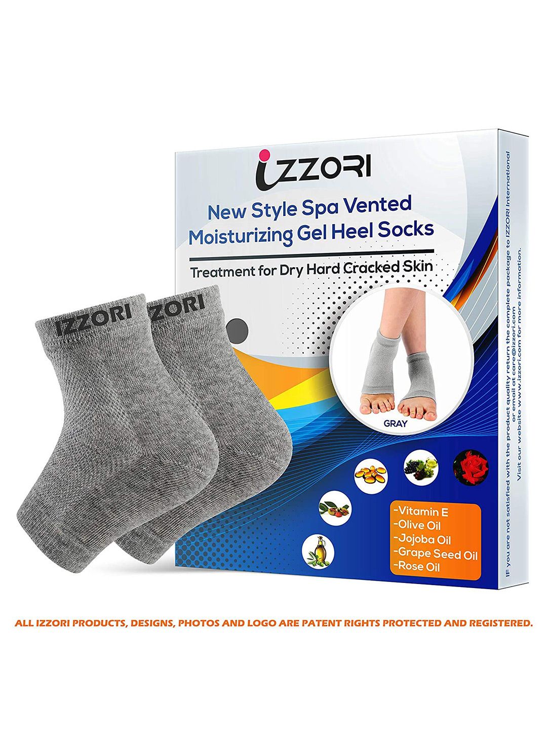 MOUNTAINOR Silicone Gel Heel Ankle-Length Socks