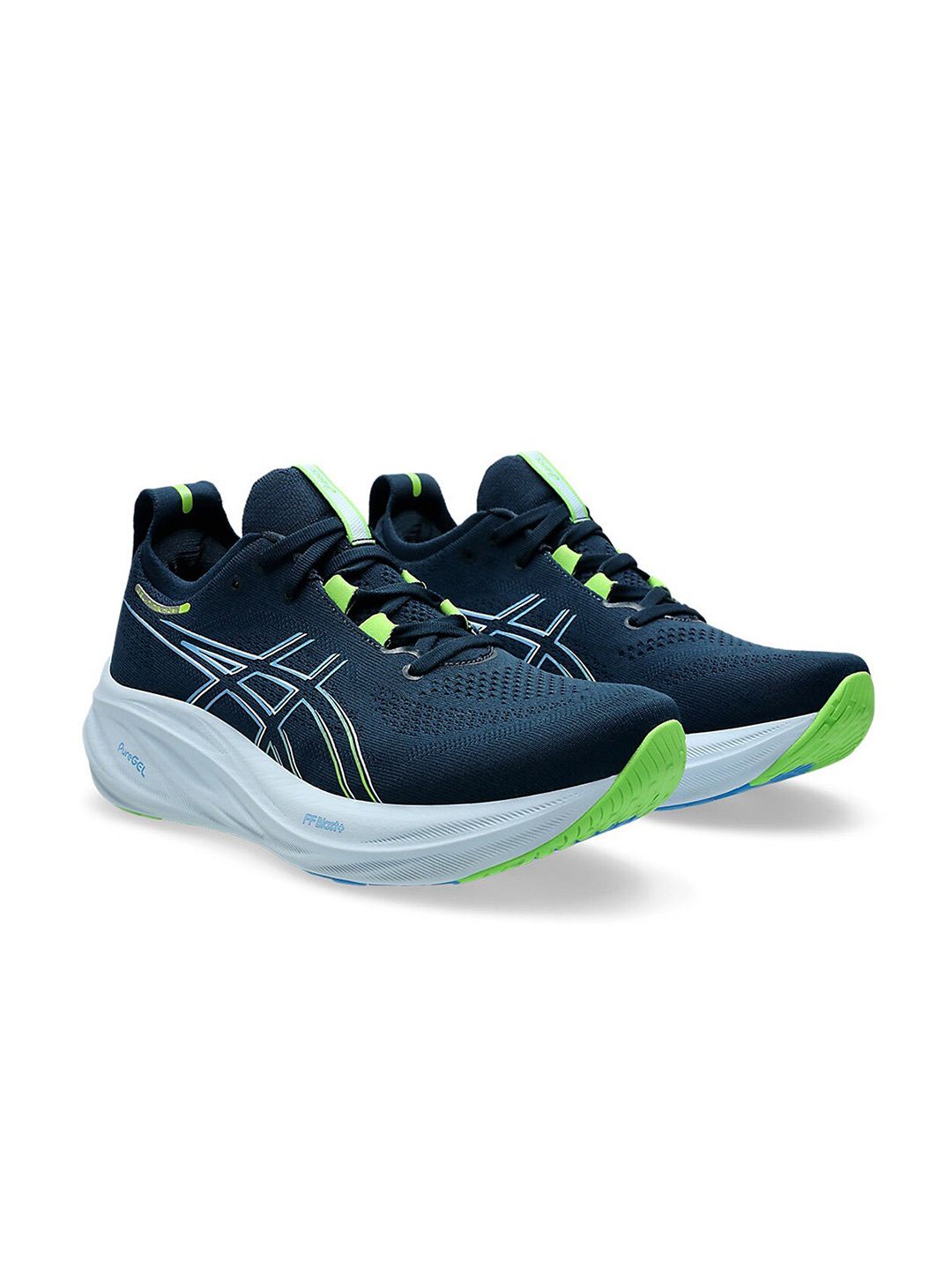 【未使用 27cm】ASICS　 GEL-NIMBUS 26 ネイビー/ライム Buy ASICS Men GEL-Nimbus 26 Running Shoes - Sports Shoes for Men