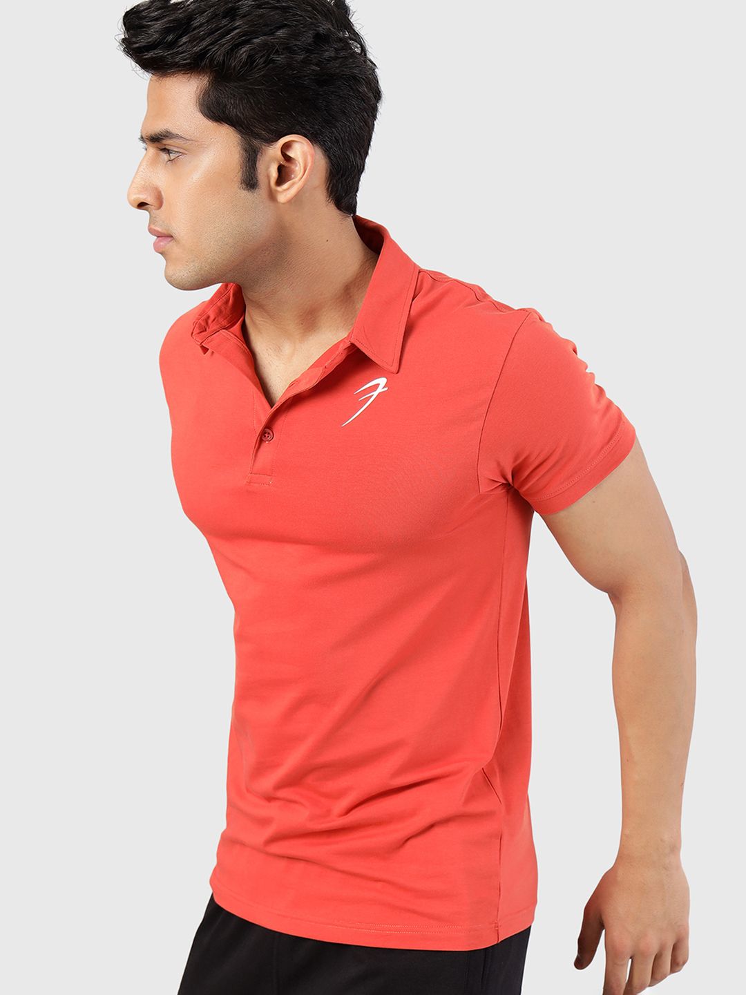 FUAARK Polo Collar Moisture Wicking Pockets Cotton Slim Fit T-shirt
