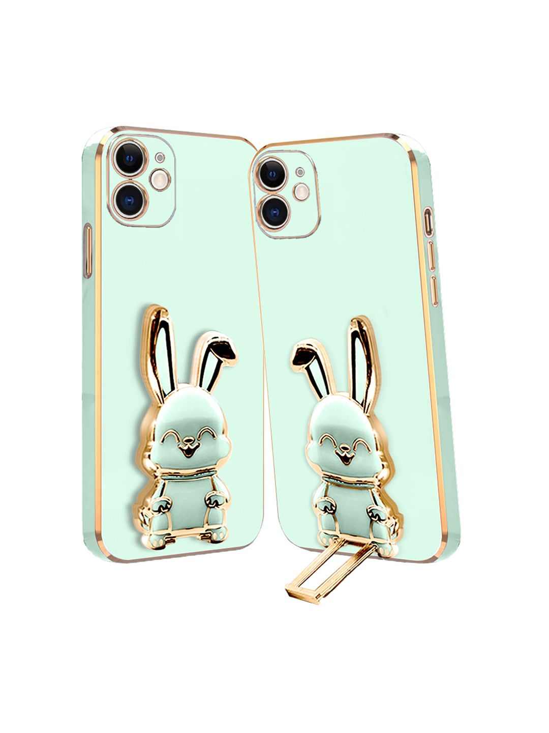 Karwan 3D Bunny With Folding Stand iPhone 11 Back Cover Case