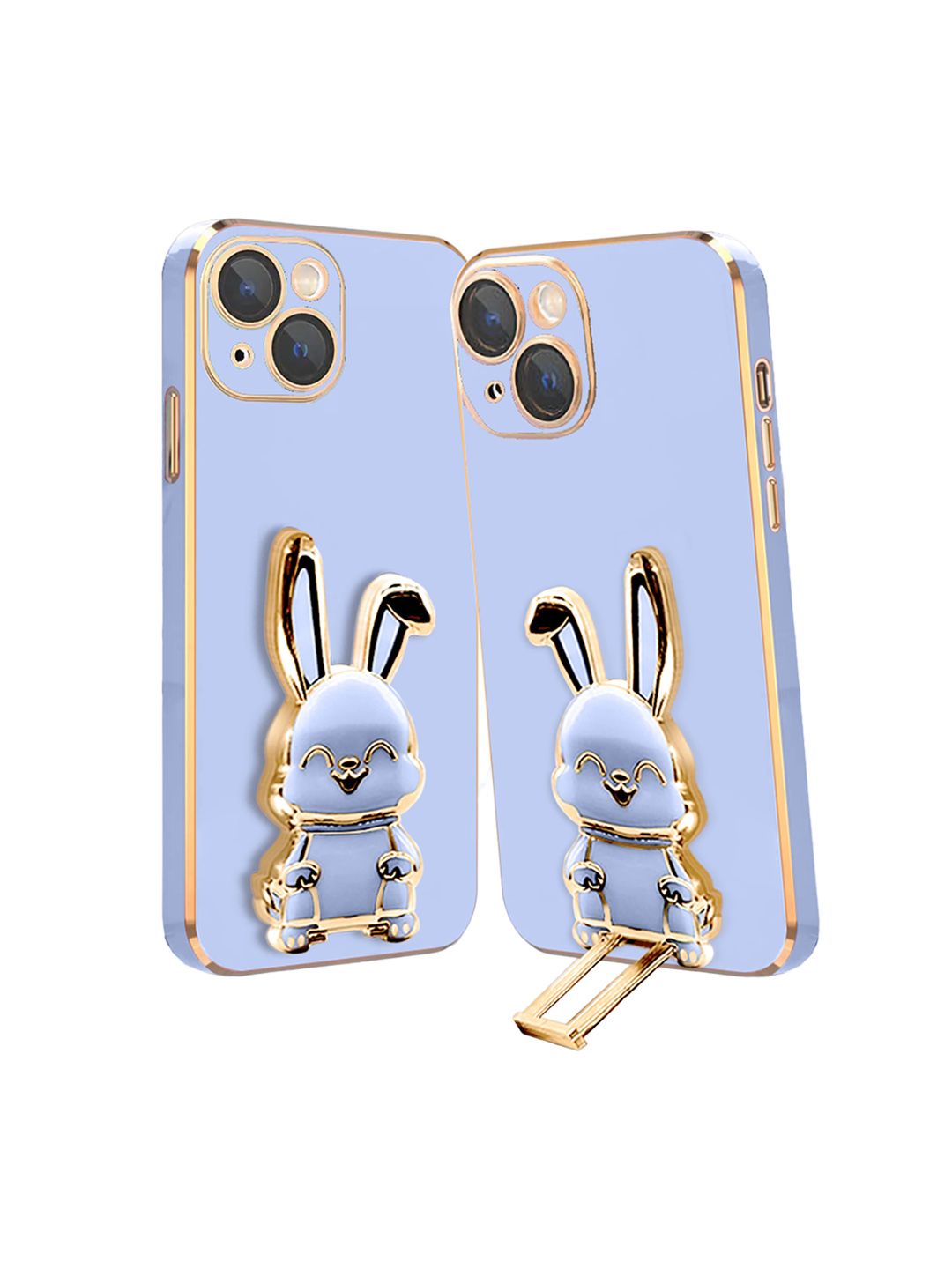 Karwan 3D Bunny WIth Folding Stand iPhone 15 Phone Back Case