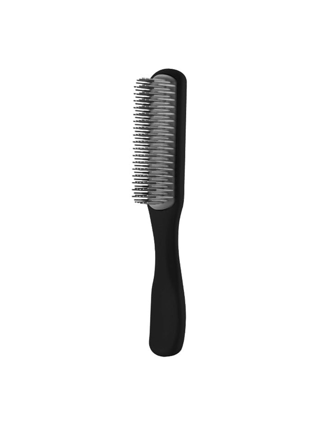 Yellow Chimes Flat Hair Brush with Strong & Flexible Bristles - Black