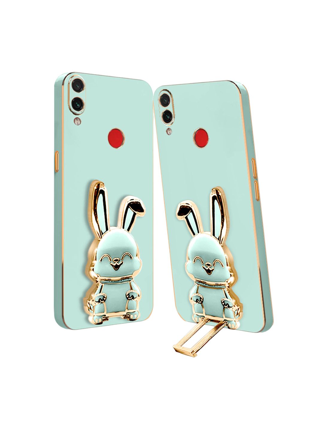 Karwan Redmi Note 7 3D Bunny with Folding Stand Back Cover Case