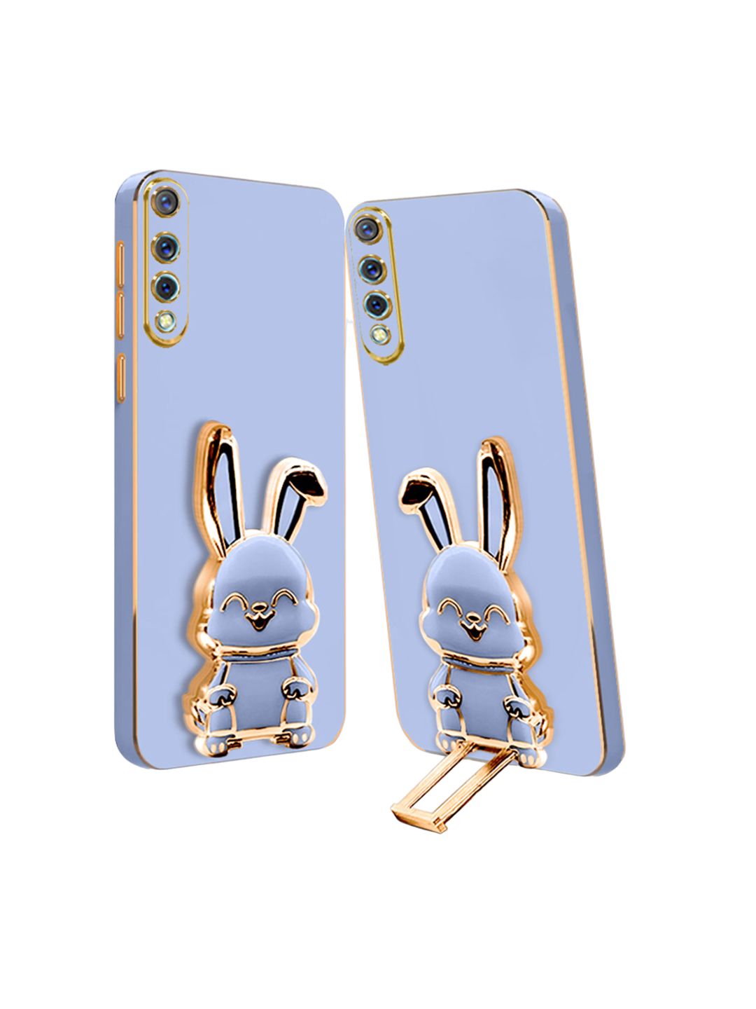 Karwan Lightweight Vivo S1 Back Case With 3D Bunny Folding Stand