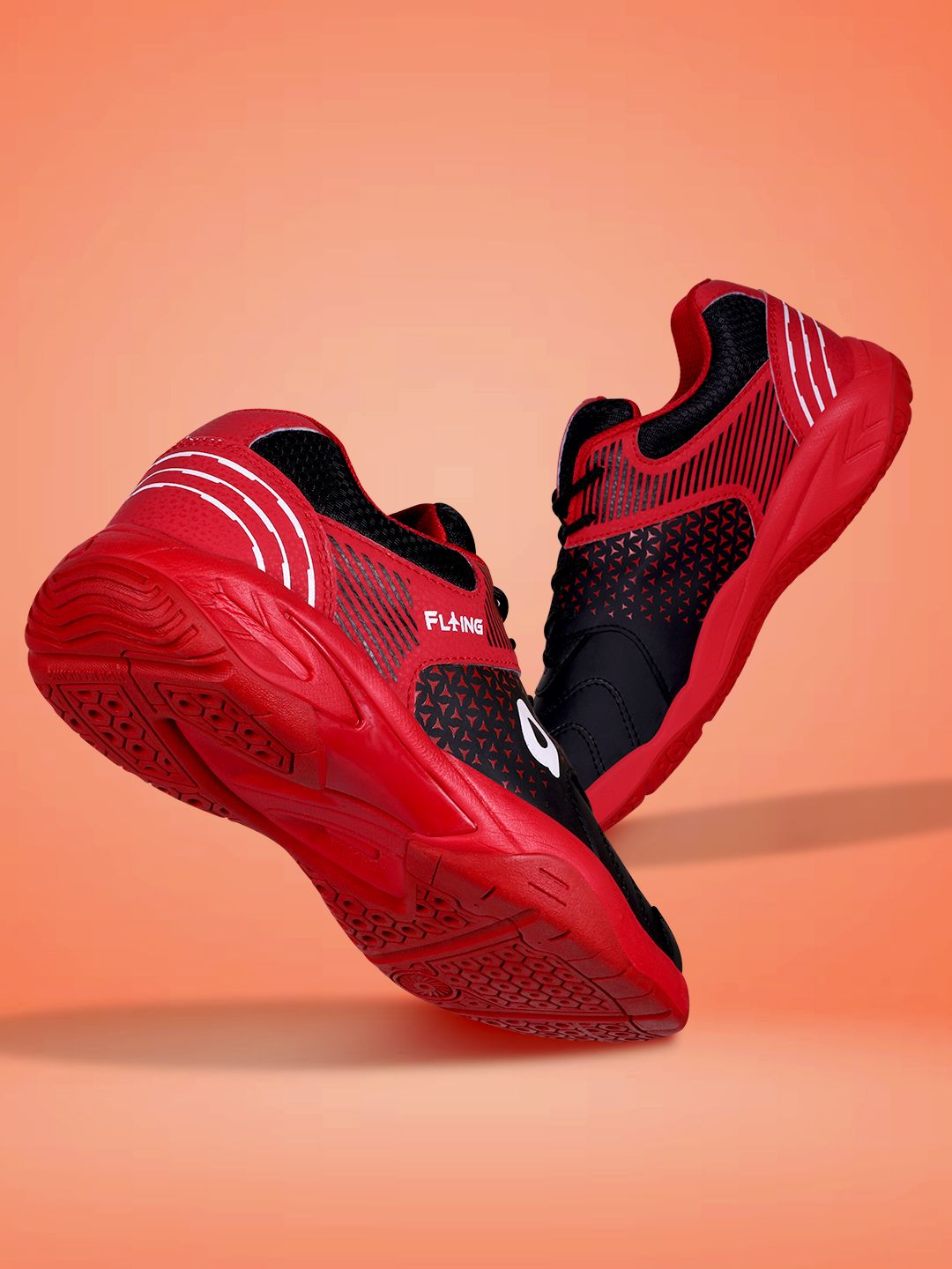 Aivin Flying Badminton Shoe - Red & Black