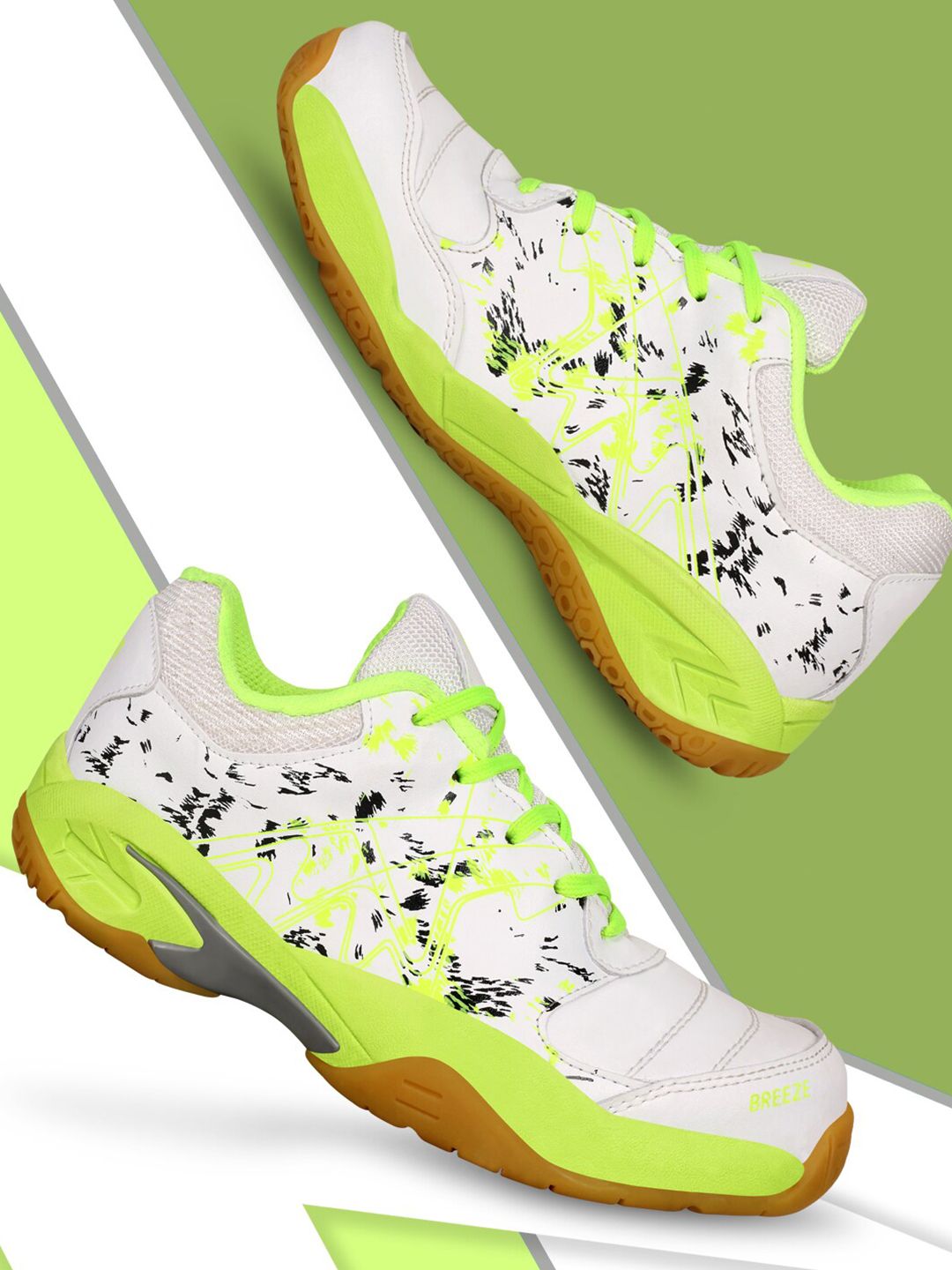 Aivin Breeze Badminton Shoes- White