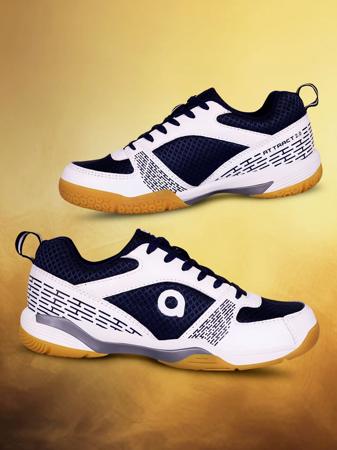 Aivin Men Attract 2.0 Badminton Shoes White & Blue