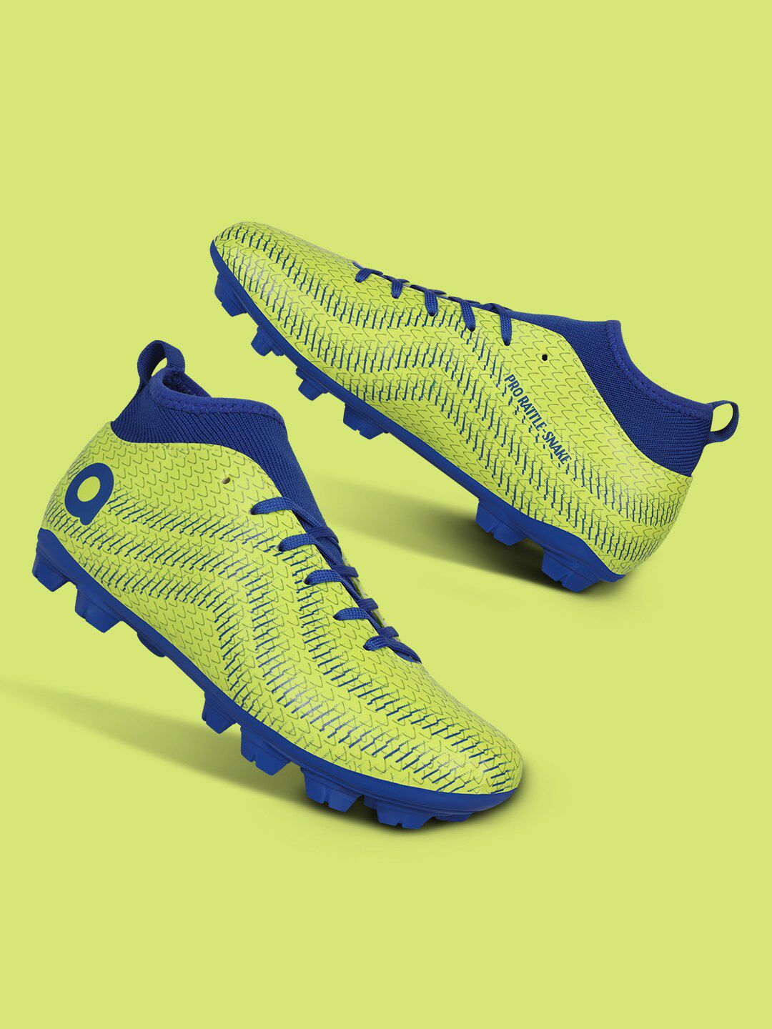 Aivin Sulphur Green Rattle Snake Pro Football Shoes